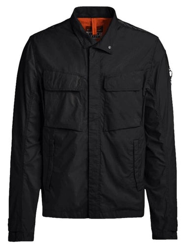 Men's Norbert Button Up Jacket Black - PARAJUMPERS - BALAAN 1