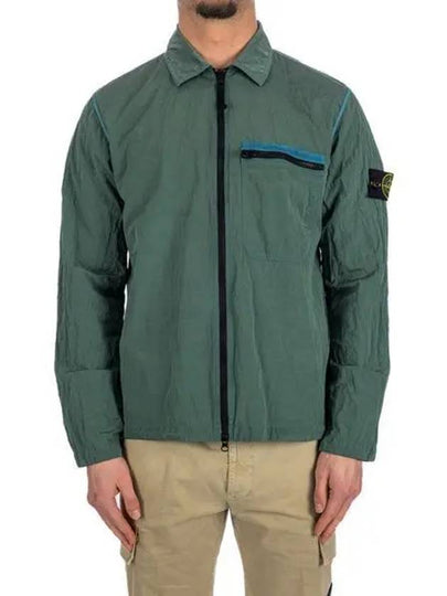 Nylon Metal Econyl Regenerated Zip-Up Jacket Green - STONE ISLAND - BALAAN 2