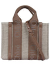 Woody Logo Small Tote Bag Dark Nut - CHLOE - BALAAN 3