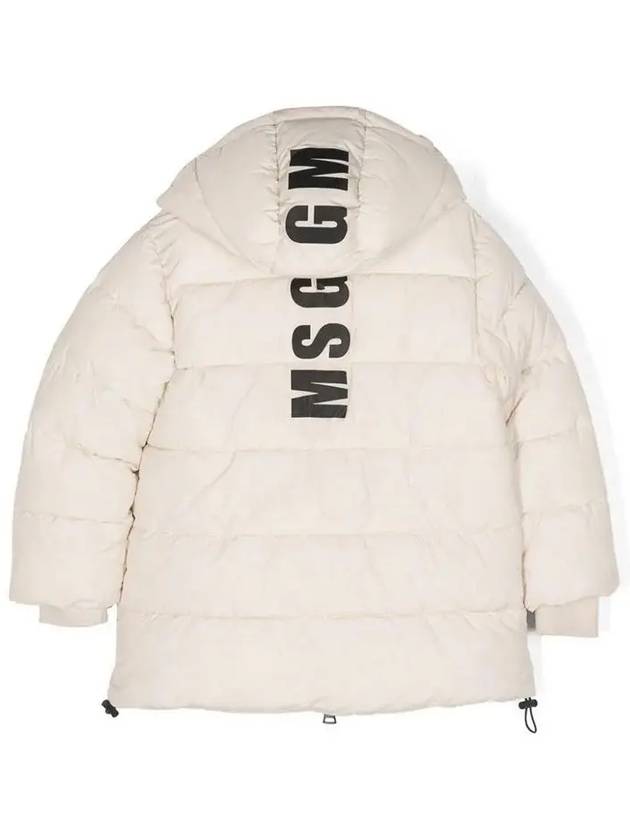 Kids Women s Logo Hooded Padding Jacket F3MSJUPF001 013 - MSGM - BALAAN 3