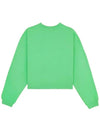 Cropped Logo Cotton Sweatshirt Green - SPORTY & RICH - BALAAN 4