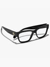 Blue Light Rectangle Frame Acetate Black Asian Fit - CHANEL - BALAAN 6