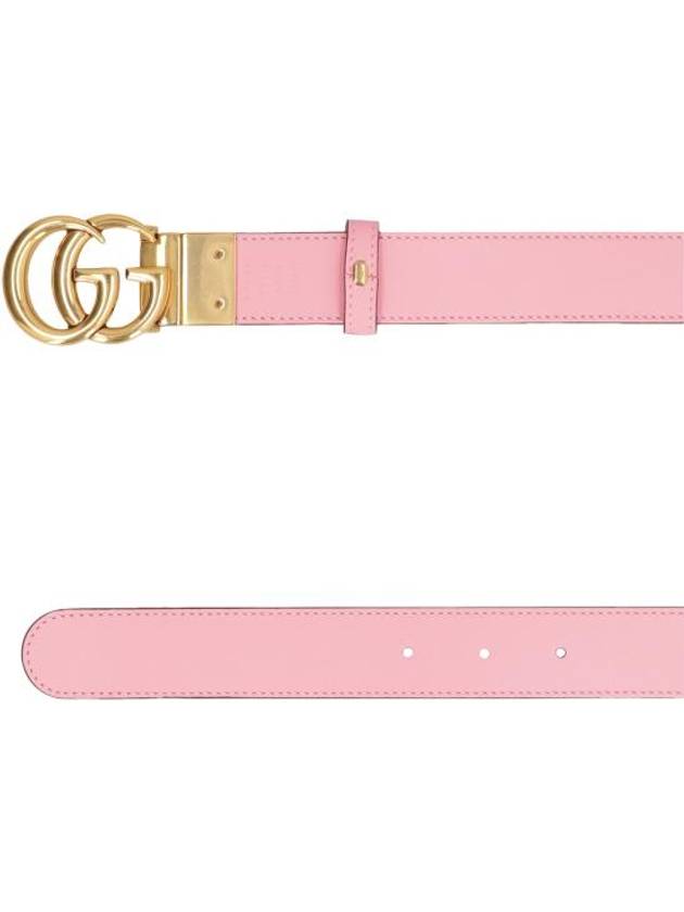 GG Marmont Supreme Canvas Leather Reversible Belt Beige Ping - GUCCI - BALAAN 5