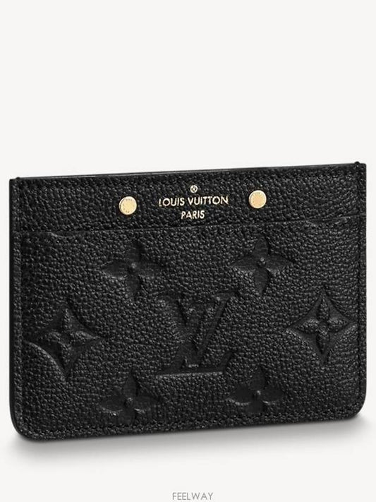 Monogram Empreinte Card Wallet Black - LOUIS VUITTON - BALAAN 2