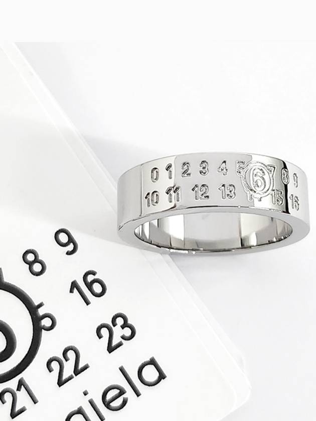 Women’s Numeric Minimal Polished Finish Ring Silver - MAISON MARGIELA - BALAAN 9