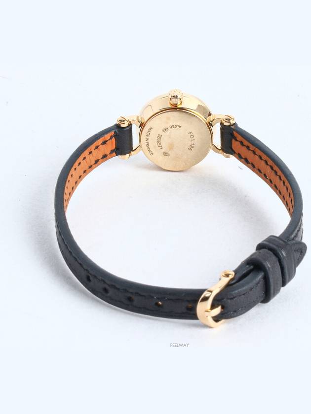 Fauvre Watch Mini 15mm Yellow Gold Diamond 72670 - HERMES - BALAAN 5