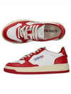 Women's Medalist Bi-Color Low-Top Sneakers Red - AUTRY - BALAAN 2