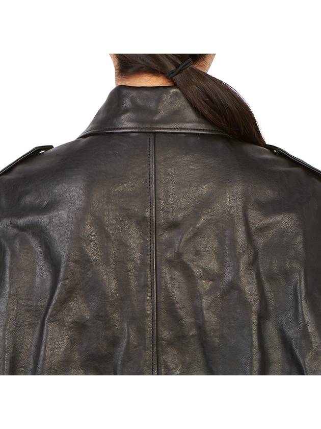 Leather Biker Jacket Black - GUCCI - BALAAN 10