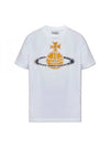 Women's Print Logo Short Sleeve T-Shirt White - VIVIENNE WESTWOOD - BALAAN 2