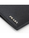 Saffiano Leather Half Wallet Black - PRADA - BALAAN 5