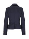 Women's Single Breasted Blazer Jacket Navy - VIVIENNE WESTWOOD - BALAAN 3