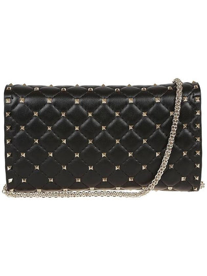 VALENTINO ROCKSTUD SPIKE CROSSBODY CLUTCH BAG - VALENTINO - BALAAN 2