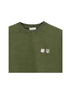 Monochrome Fox Head Patch Classic Sweatshirt Khaki - MAISON KITSUNE - BALAAN 4