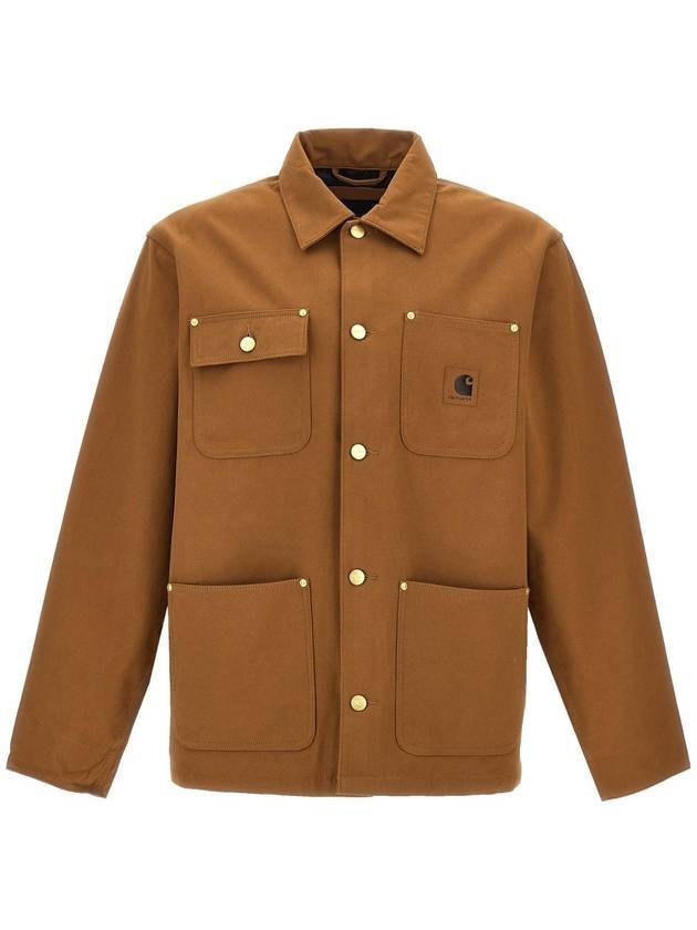 Suede Michigan Jacket Brown - CARHARTT WIP - BALAAN 1