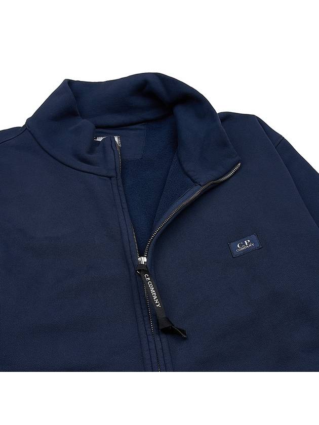 Logo Cotton High Neck Zip-Up Jacket Navy - CP COMPANY - BALAAN 8