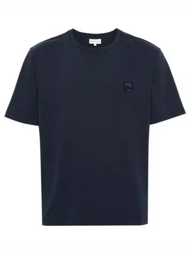 Bold Fox Head Patch Comfort Short Sleeve T-Shirt Navy - MAISON KITSUNE - BALAAN 2