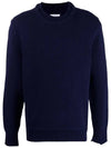 Elbow Patch Wool Knit Top Navy - MAISON MARGIELA - BALAAN 2