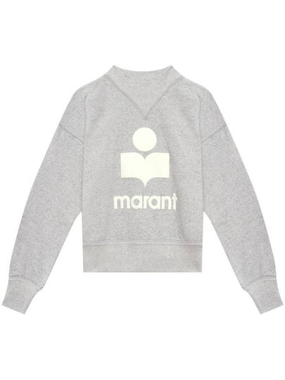 Moby Logo Print Sweatshirt Grey - ISABEL MARANT ETOILE - BALAAN 2