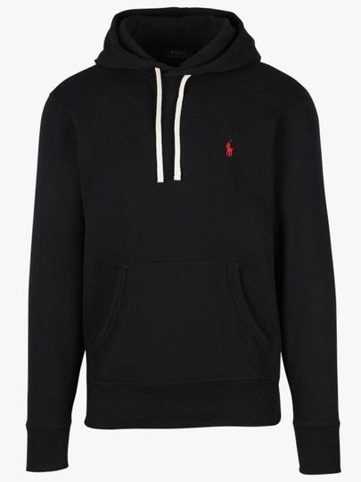 Embroidered Logo Pony Hoodie Black - POLO RALPH LAUREN - BALAAN 2