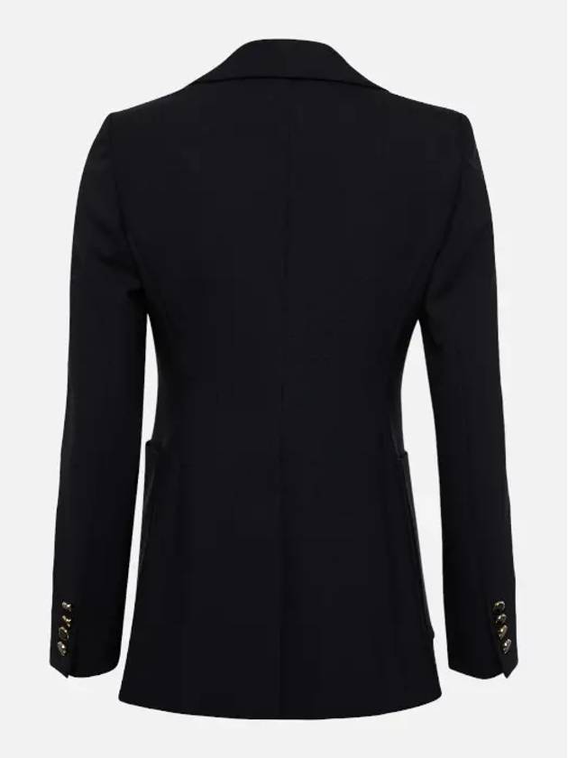 Women's Wool Blazer Jacket Ultramarine - MAX MARA - BALAAN 3