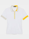 Women's Contrast Tech Short Sleeve Polo Shirt White - G/FORE - BALAAN 2