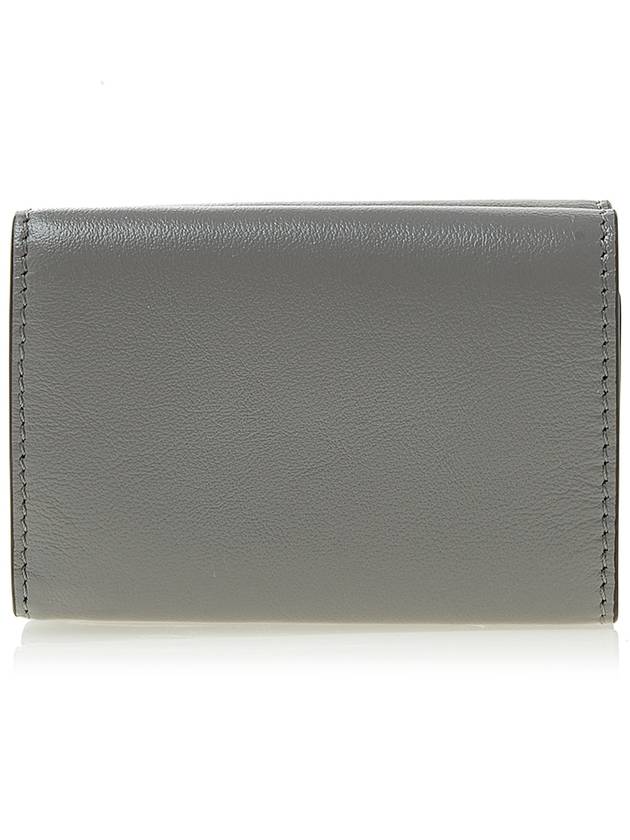 Logo Leather Half Wallet Grey - MARNI - BALAAN 4