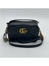 GG Marmont Zip Top Matelasse Mini Cross Bag Black - GUCCI - BALAAN 7