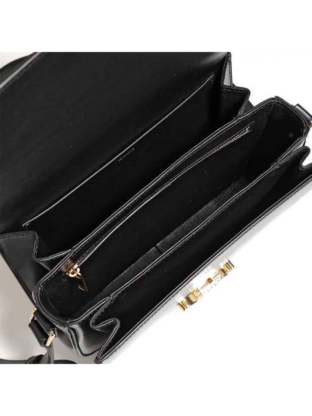 Classique Triomphe Shiny Calfskin Shoulder Bag Black - CELINE - BALAAN 5