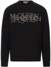 Logo Embellished Sweatshirt Black - ALEXANDER MCQUEEN - BALAAN 2