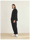 Button Jogger Track Pants Black - THE GREEN LAB - BALAAN 7