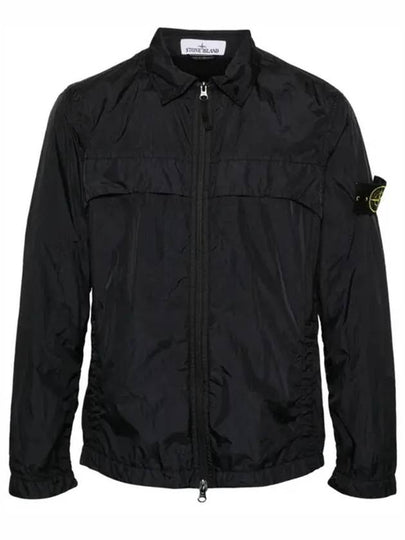 Garment Dyed Crinkle Reps R-NY Jacket Black - STONE ISLAND - BALAAN 2