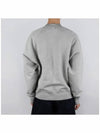 Cotton Heart Logo Sweatshirt Grey - AMI - BALAAN 5