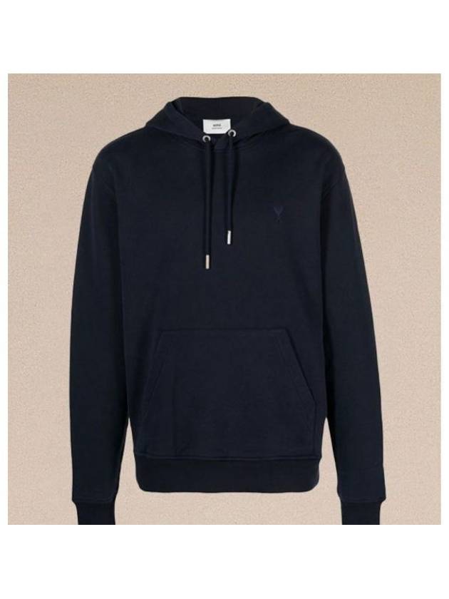 De Coeur Logo Hoodie Navy - AMI - BALAAN 2