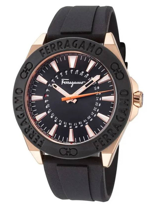 Ferragamo SFMQ00322 Men s Rubber Quartz 43mm - SALVATORE FERRAGAMO - BALAAN 2