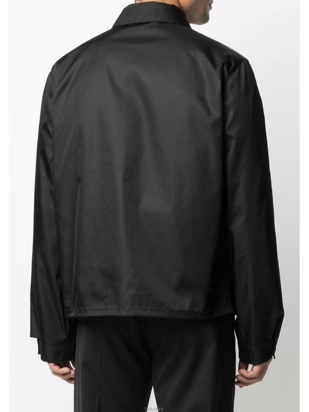 Re-Nylon Zip Up Gabardine Blouson Jacket Black - PRADA - BALAAN 5