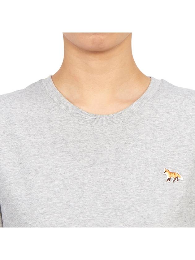 Baby Fox Patch Regular Short Sleeve T-Shirt Grey - MAISON KITSUNE - BALAAN 6