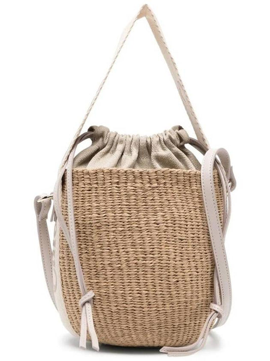 Small Woody Logo Bucket Bag Beige - CHLOE - BALAAN 1