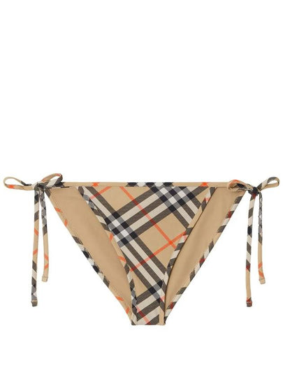 Check Pattern Bikini Briefs Beige - BURBERRY - BALAAN 2