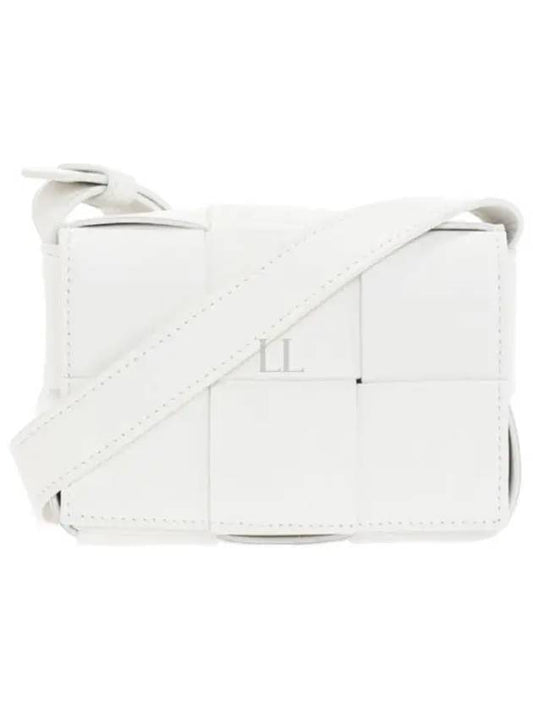 Intrecciato Cassette Small Cross Bag White - BOTTEGA VENETA - BALAAN 2