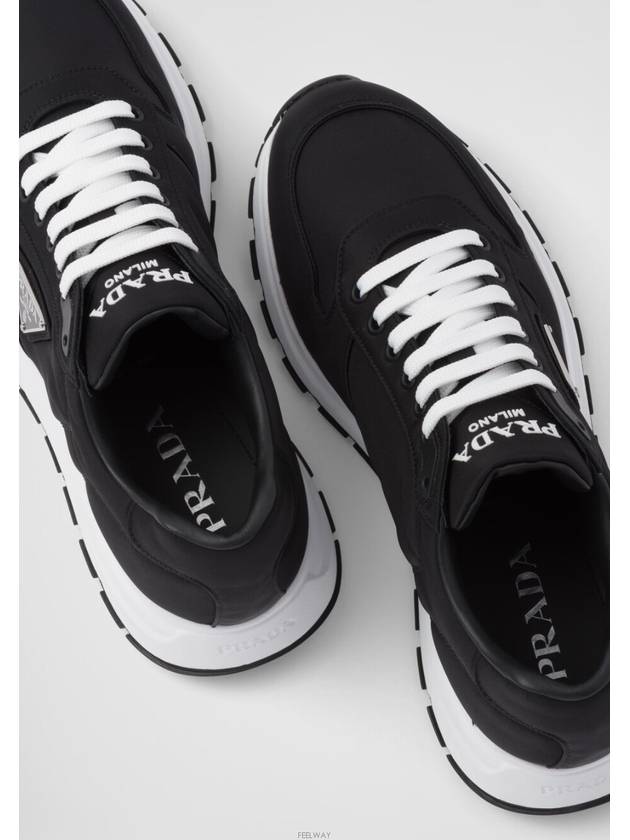 Prax 1 Re-Nylon Low Top Sneakers Black - PRADA - BALAAN 5