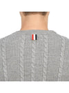 RWB Cable Wool Knit Top Grey - THOM BROWNE - BALAAN 8