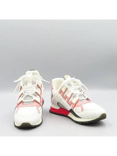 White Mesh Leather Runaway Women s Sneakers Size 36 - LOUIS VUITTON - BALAAN 2