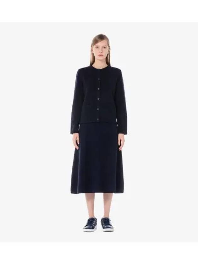 Women s Sweater Flare Skirt Dark Navy - LACOSTE - BALAAN 1