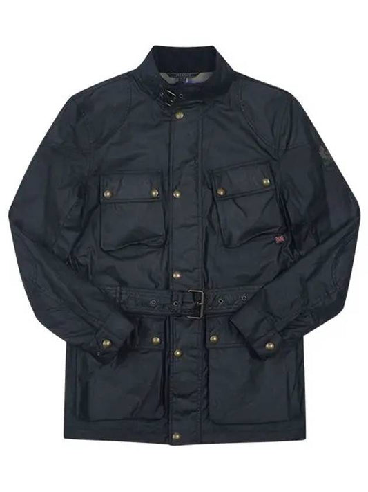 71050519 80010 TRIALMASTER Trial Master 6oz Waxed Cotton Men's Cotton Jacket Navy - BELSTAFF - BALAAN 2