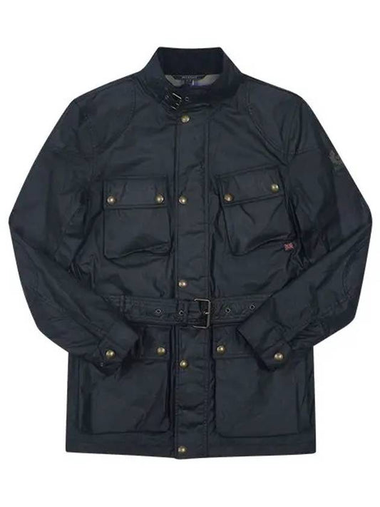 71050519 80010 TRIALMASTER Trial Master 6oz Waxed Cotton Men's Cotton Jacket Navy - BELSTAFF - BALAAN 1