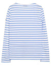 Minquiers Modern Stripe Long Sleeve T-Shirt White Blue - SAINT JAMES - BALAAN 3