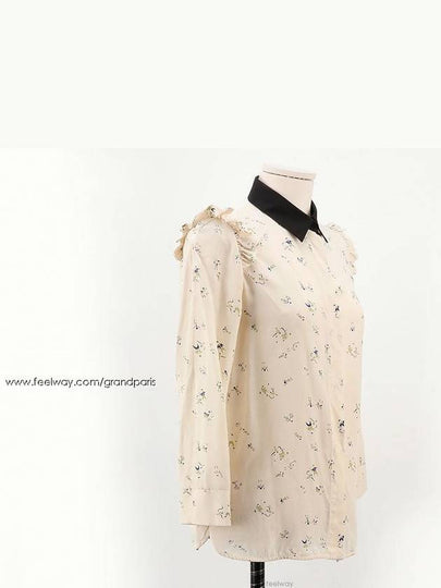 Beige black collar blouse 38 - MARNI - BALAAN 2