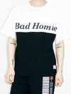 Bad homie back transfer printing overfit short sleeve t-shirt black - CODE I'M - BALAAN 4