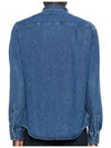 De Coeur Embroidered Denim Long Sleeve Shirt Blue - AMI - BALAAN 3