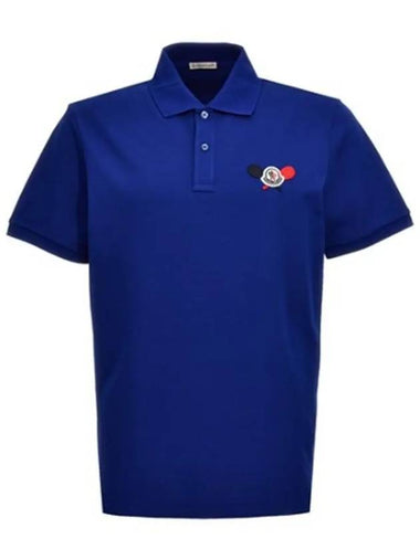 24SS Logo Patch Polo Shirt 8A00009 89A16 73H - MONCLER - BALAAN 1